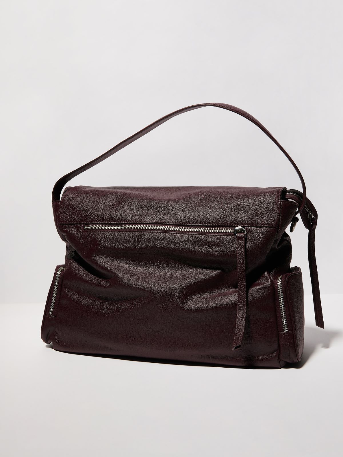 Cargobag aus Leder - AUBERGINE - MAX&Co. - 2