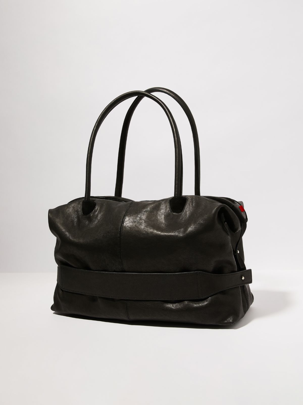 Totebag aus Leder - SCHWARZ - MAX&Co. - 2