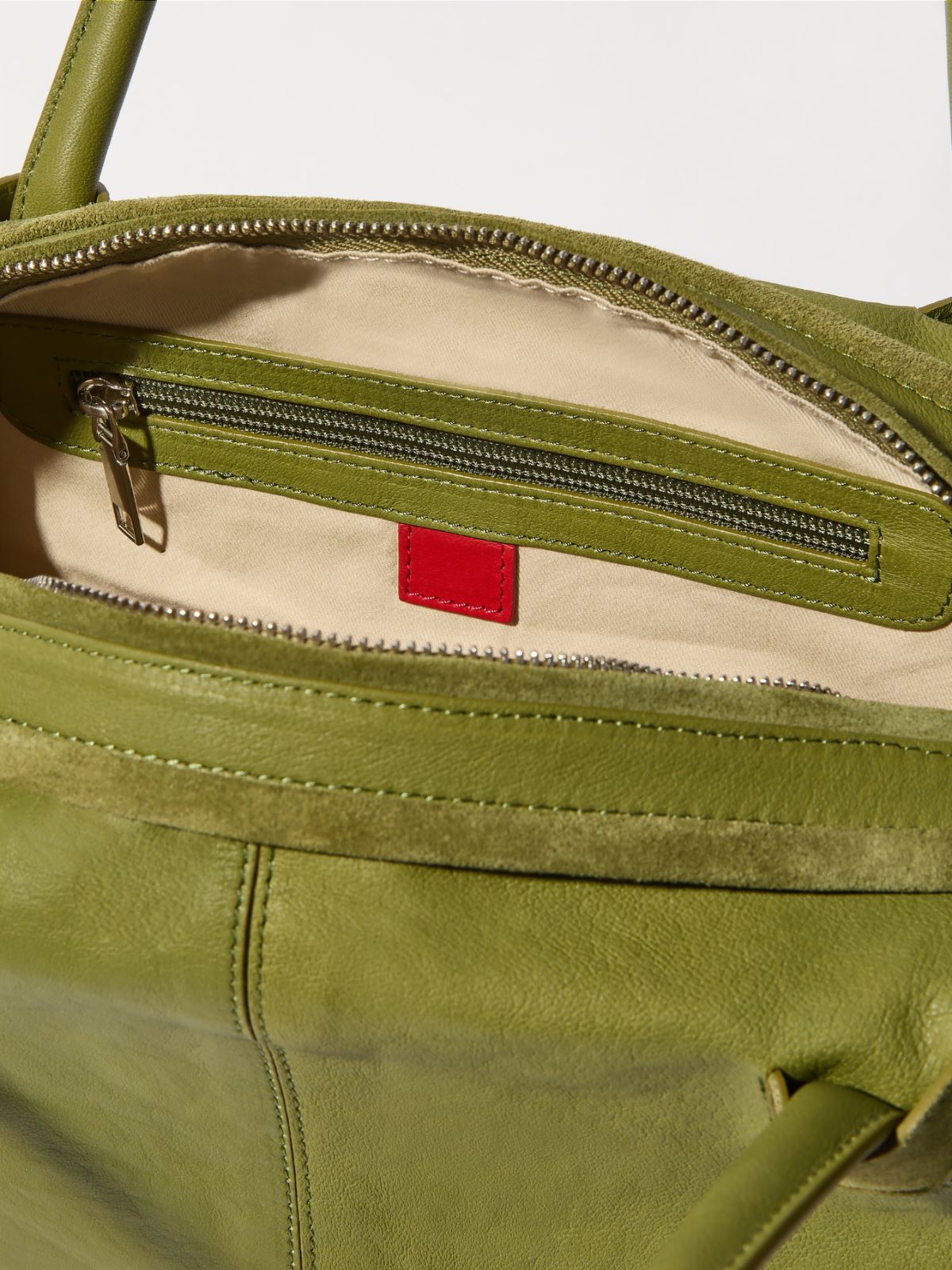 Tasche aus mattem Leder - GRUEN - MAX&Co. - 7