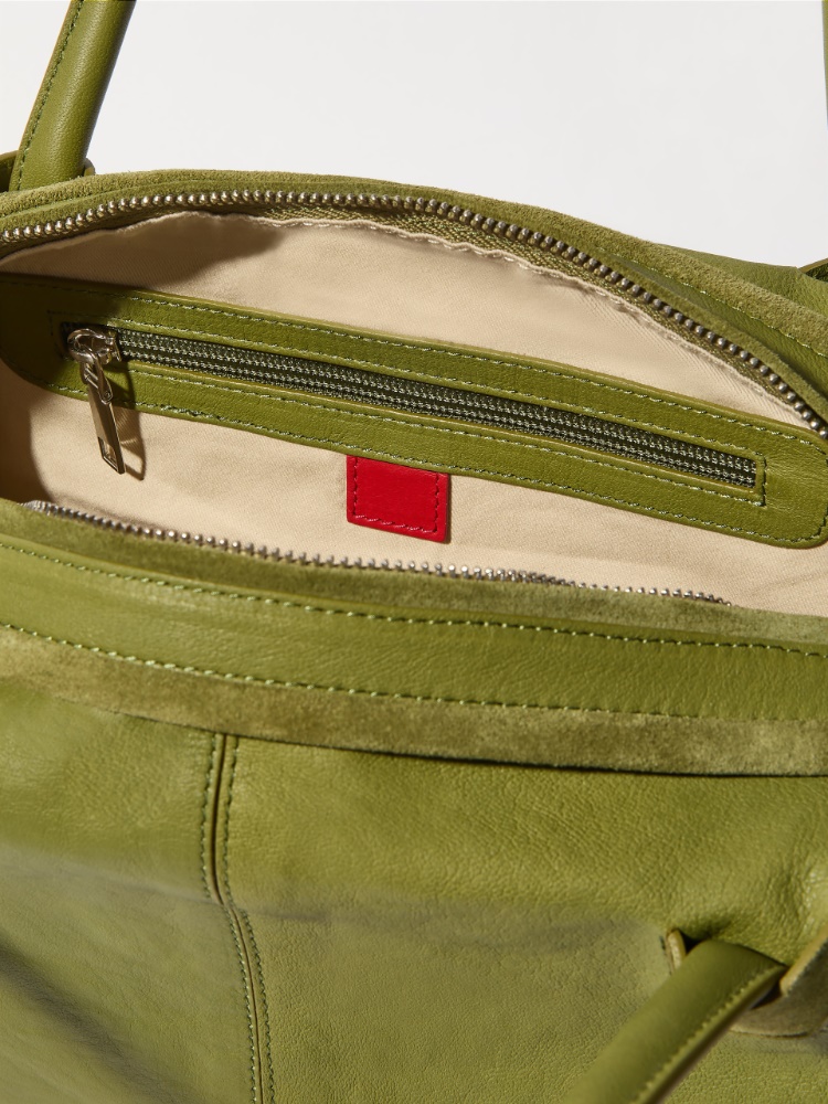 Tasche aus mattem Leder - GRUEN - MAX&Co. - 7