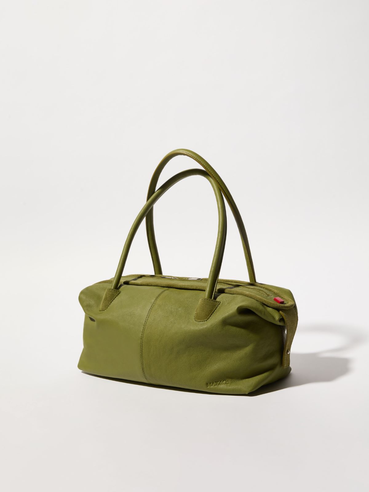 Tasche aus mattem Leder - GRUEN - MAX&Co.