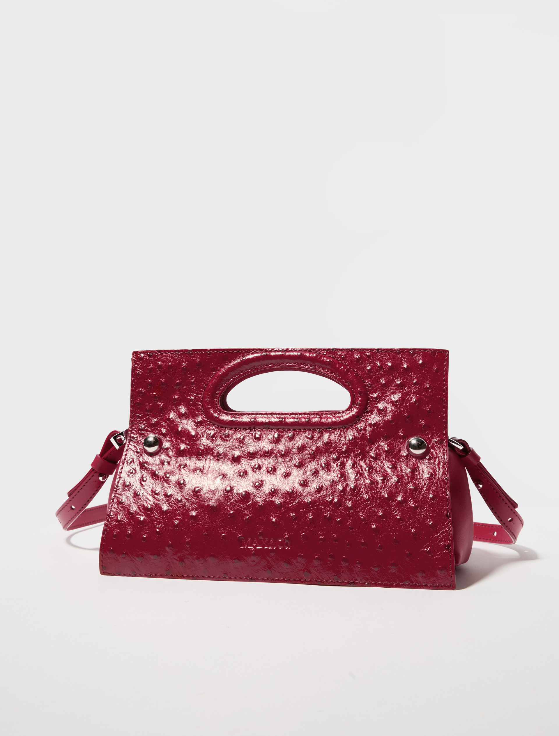 Bookbag textured-leather bag - MAX&Co.