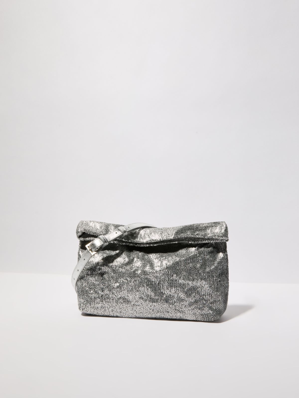 Pailletten-Clutch-Lumebag - SILBER - MAX&Co.