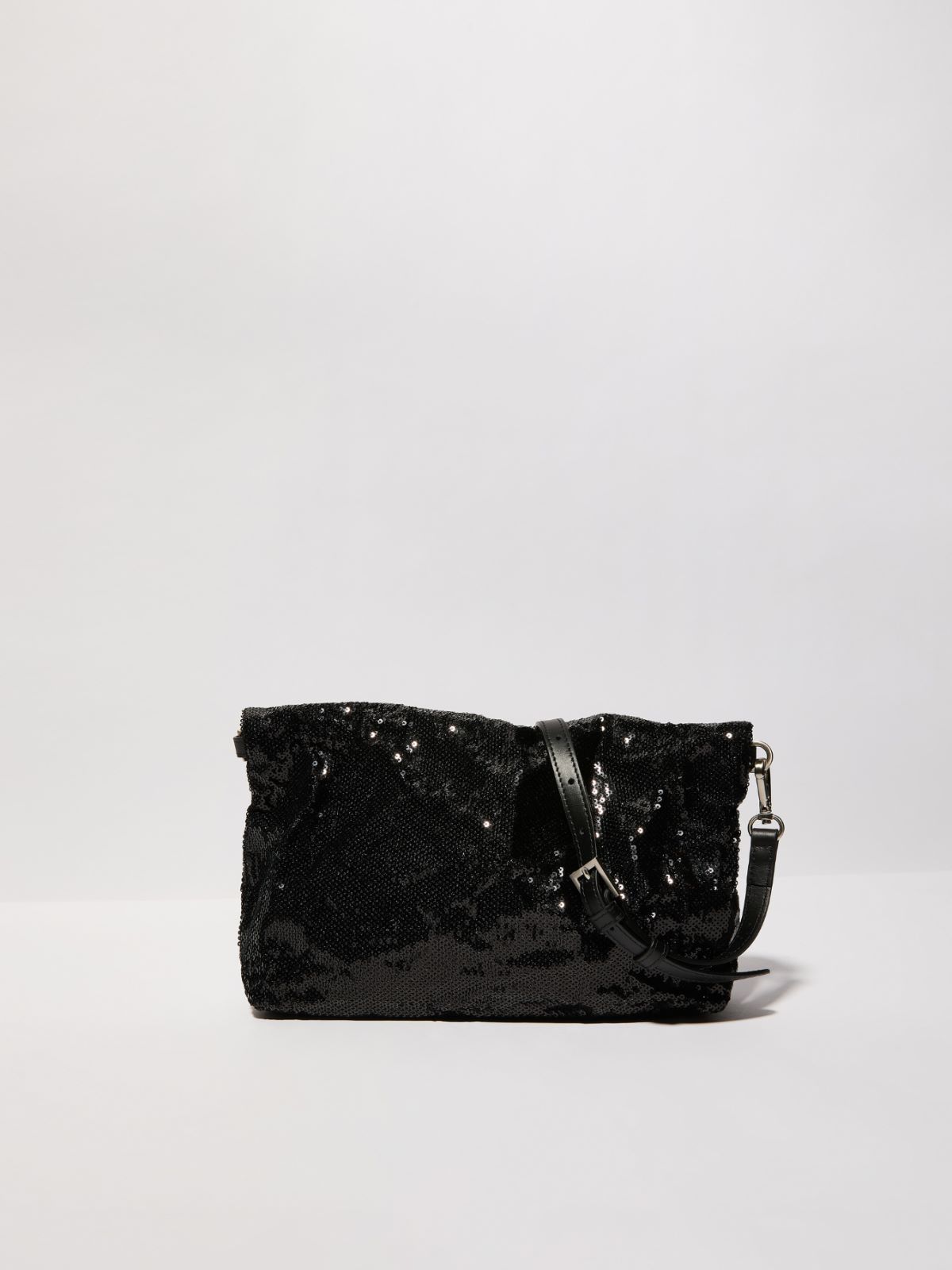 Pailletten-Clutch-Lumebag - SCHWARZ - MAX&Co. - 2