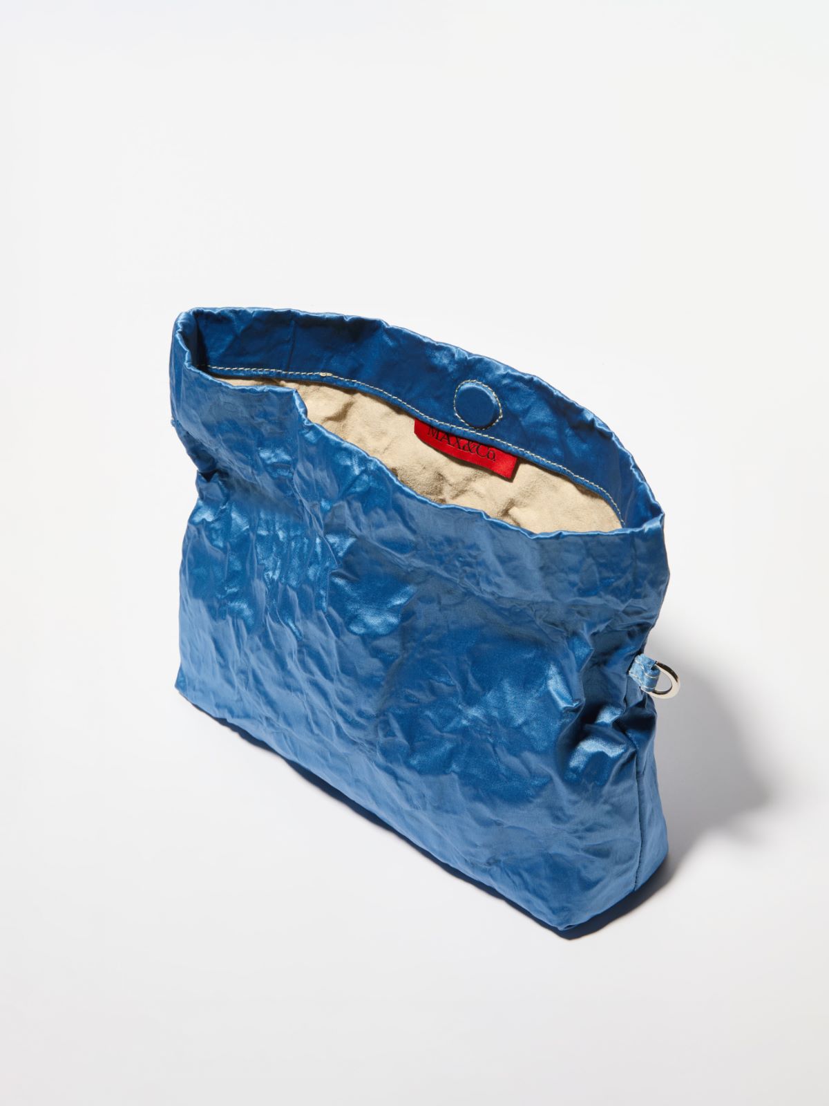 Satin Lumebag pouch - LIGHT BLUE - MAX&Co.
