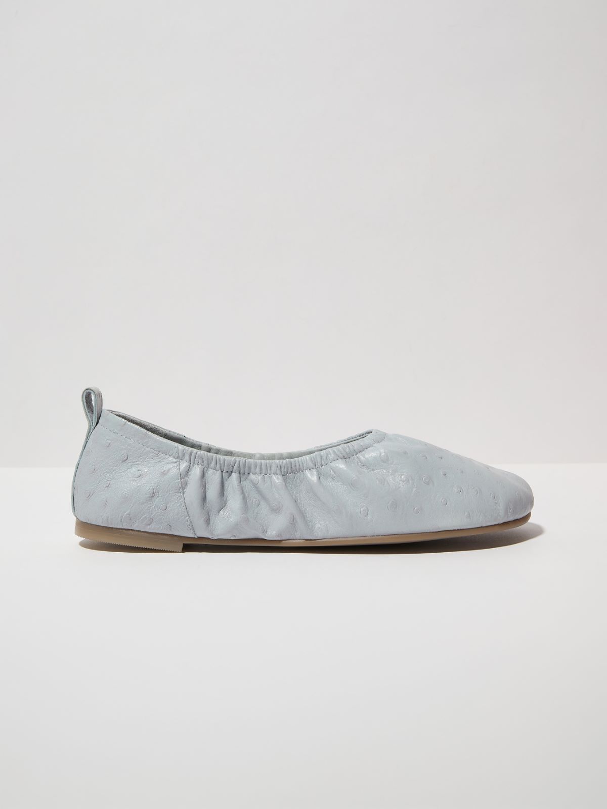 Textured leather ballet flats - AVIO - MAX&Co.