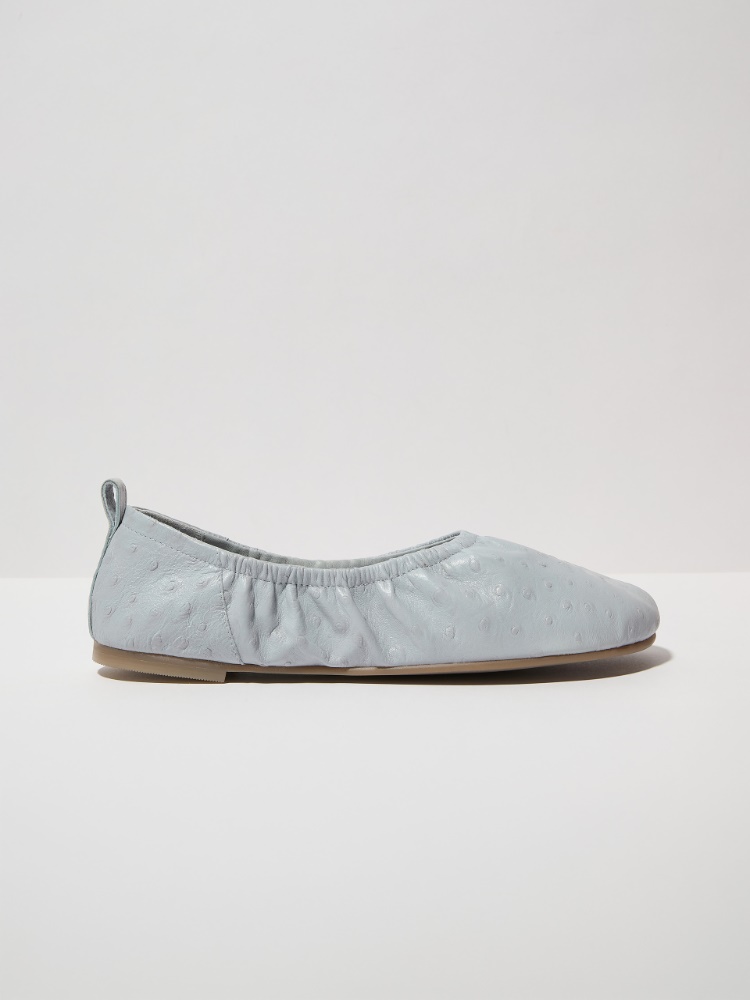 Textured leather ballet flats - AVIO - MAX&Co.
