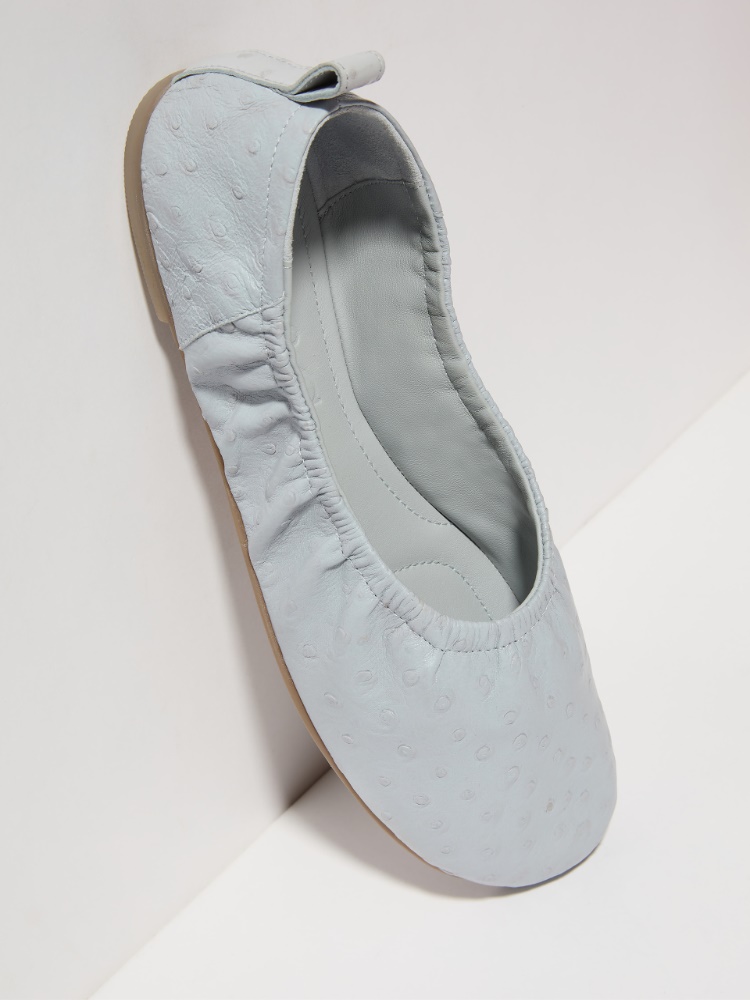 Textured leather ballet flats - MAX&Co. - 3