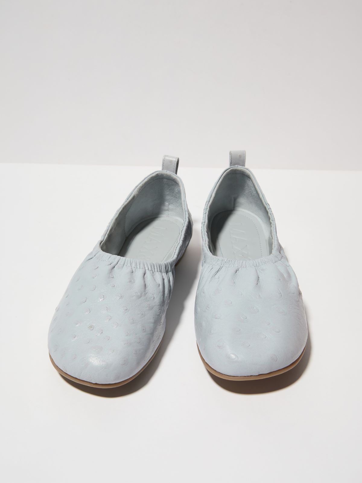 Textured leather ballet flats - AVIO - MAX&Co.
