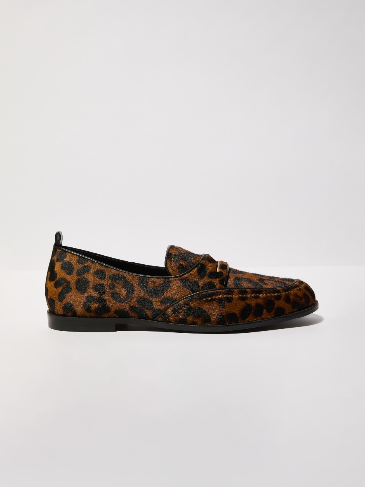 Spotted calf hair loafers - CAMEL - MAX&Co. - 6