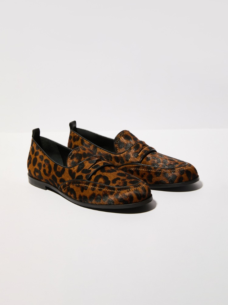 Spotted calf hair loafers - CAMEL - MAX&Co. - 2