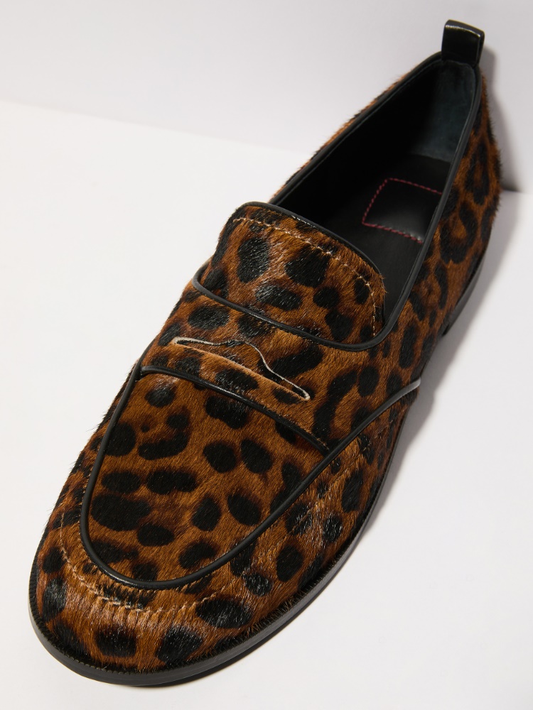 Spotted calf hair loafers - CAMEL - MAX&Co. - 3