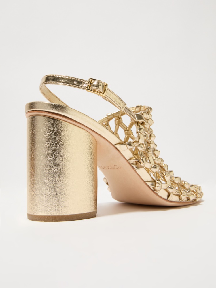 Laminated braided mules - MAX&Co. - 3