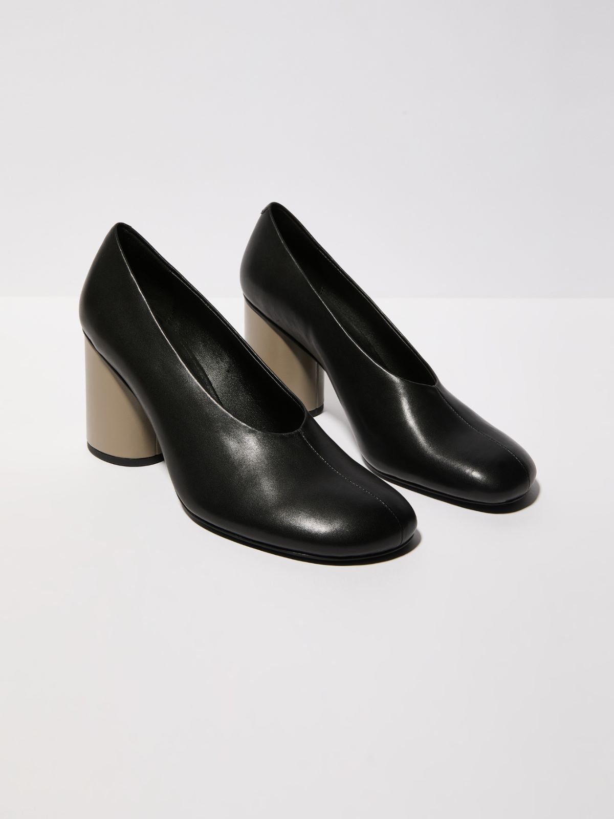 Lederpumps im Colorblocking-Design - SCHWARZ - MAX&Co. - 2