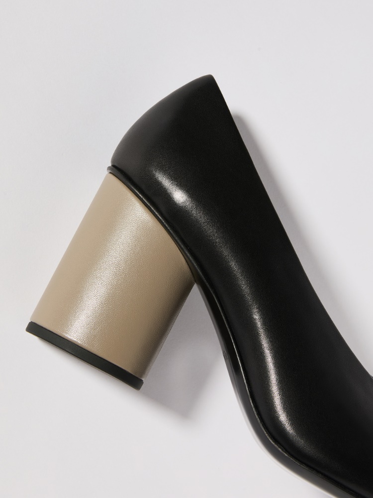 Lederpumps im Colorblocking-Design - SCHWARZ - MAX&Co. - 3