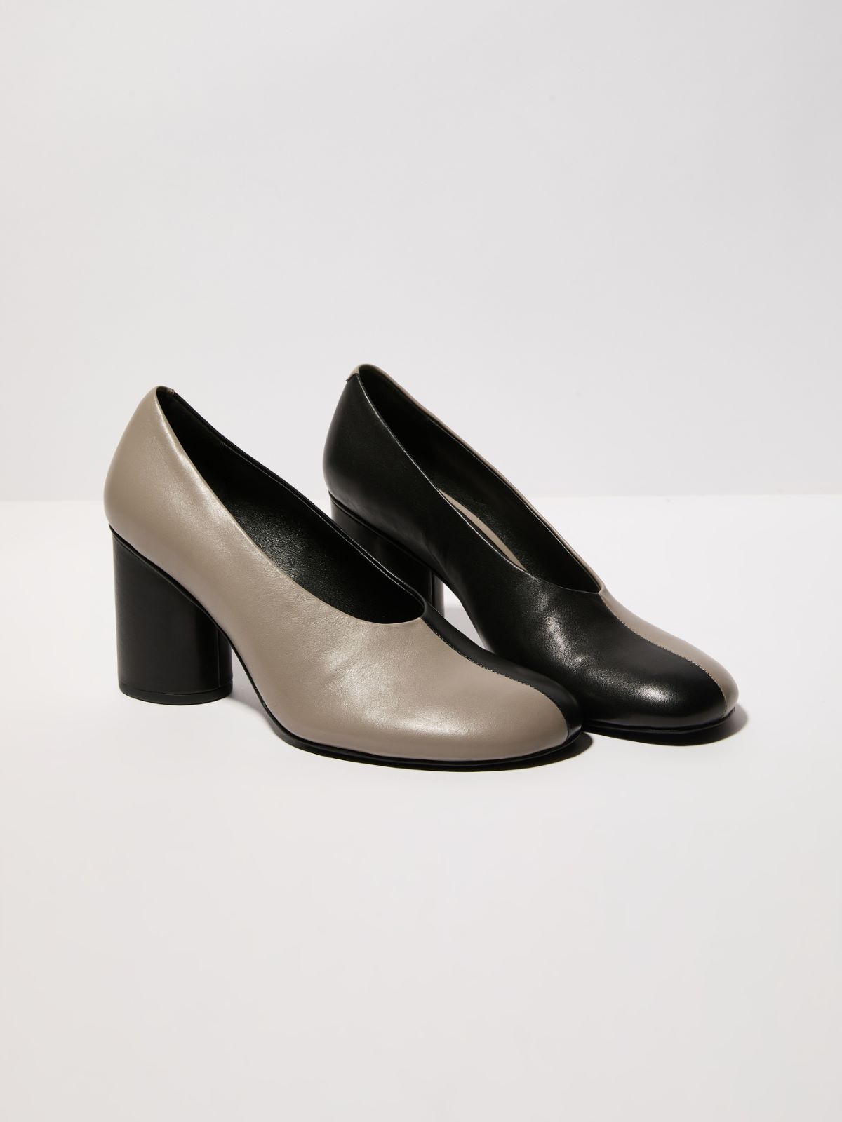 Lederpumps im Colorblocking-Design - SCHWARZ - MAX&Co. - 2