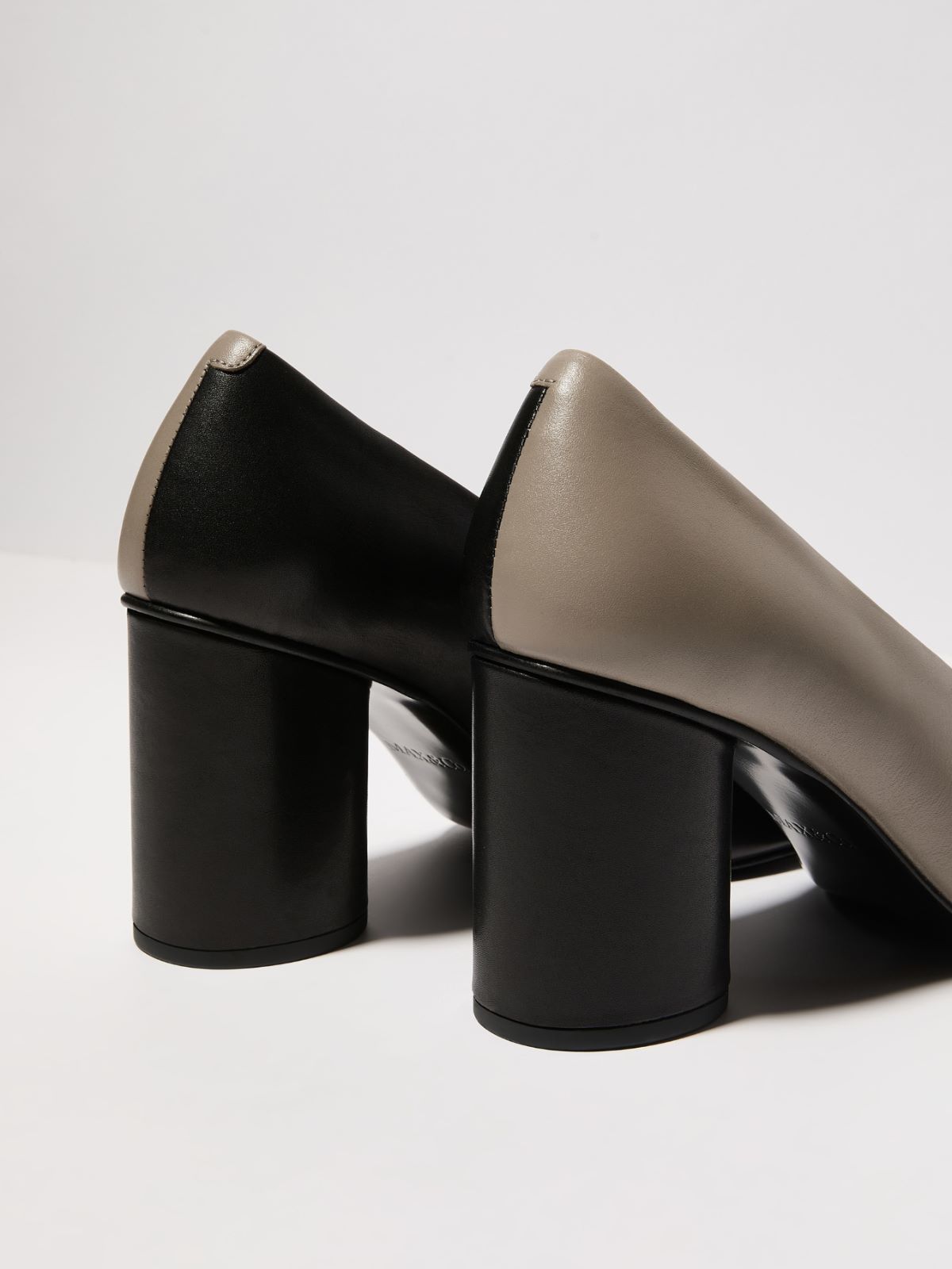 Lederpumps im Colorblocking-Design - SCHWARZ - MAX&Co. - 3