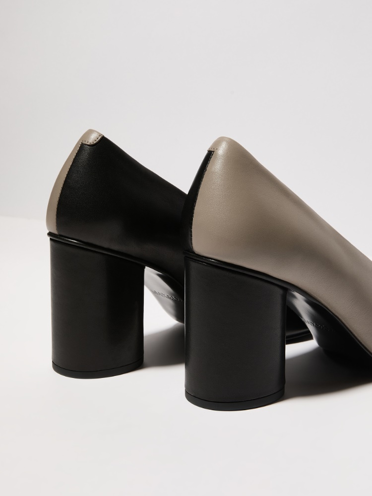 Lederpumps im Colorblocking-Design - SCHWARZ - MAX&Co. - 3