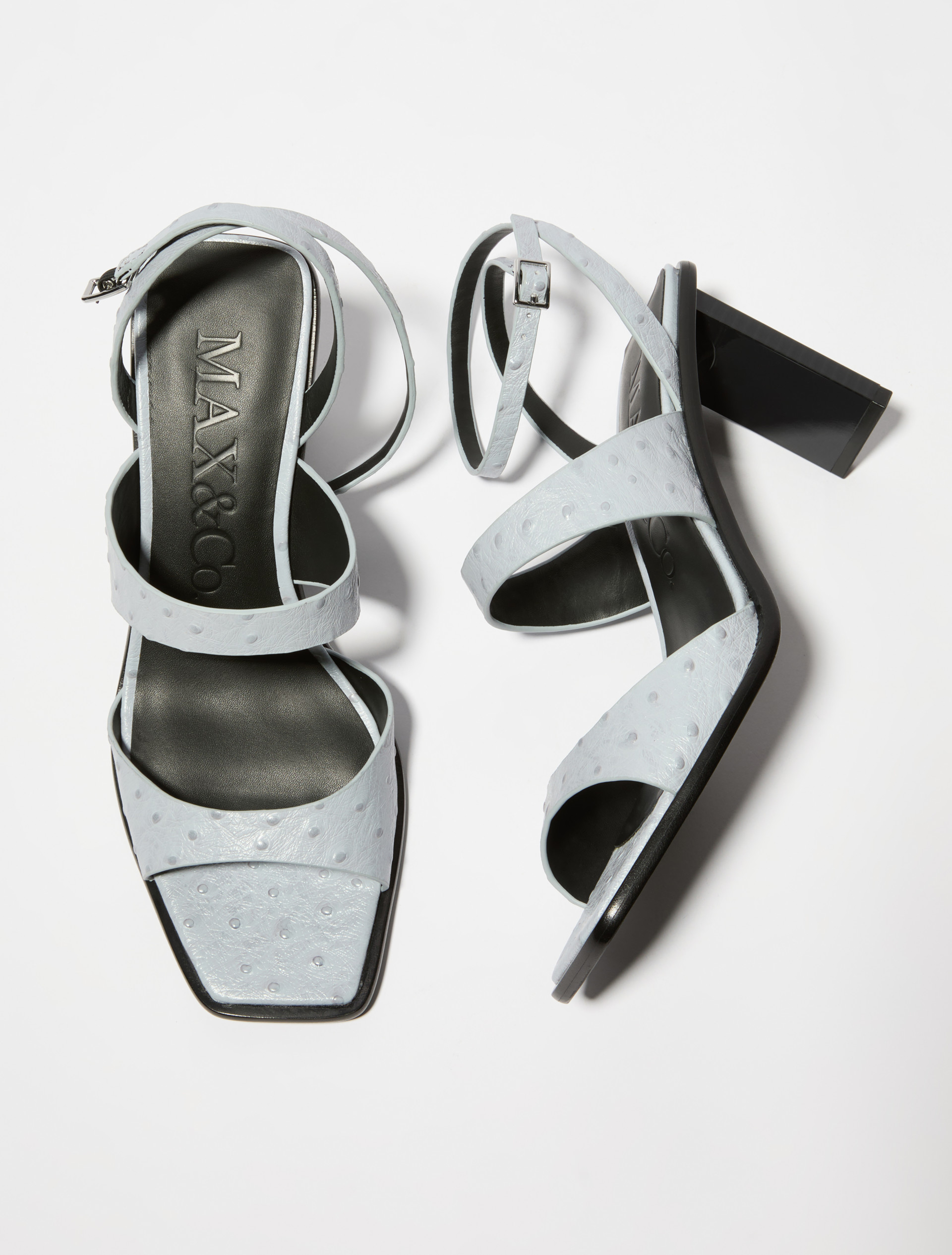 Sandales en cuir texturé - MAX&Co.