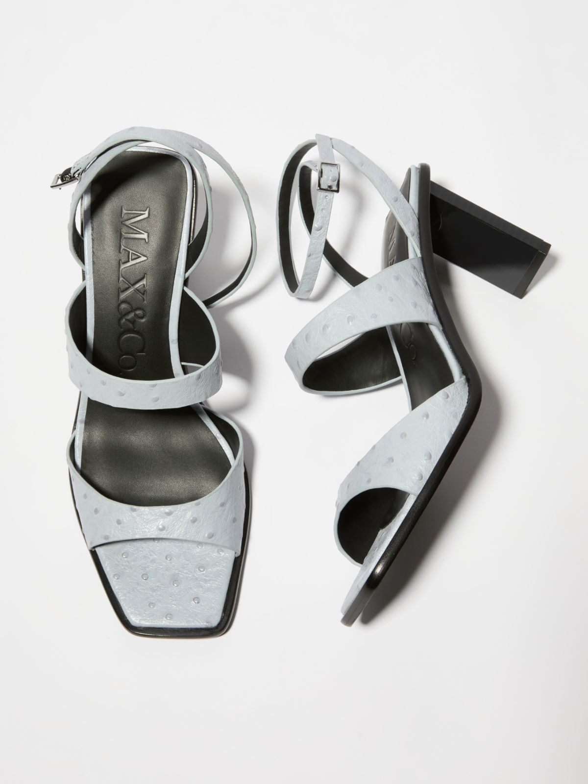 Textured leather sandals - AVIO - MAX&Co.