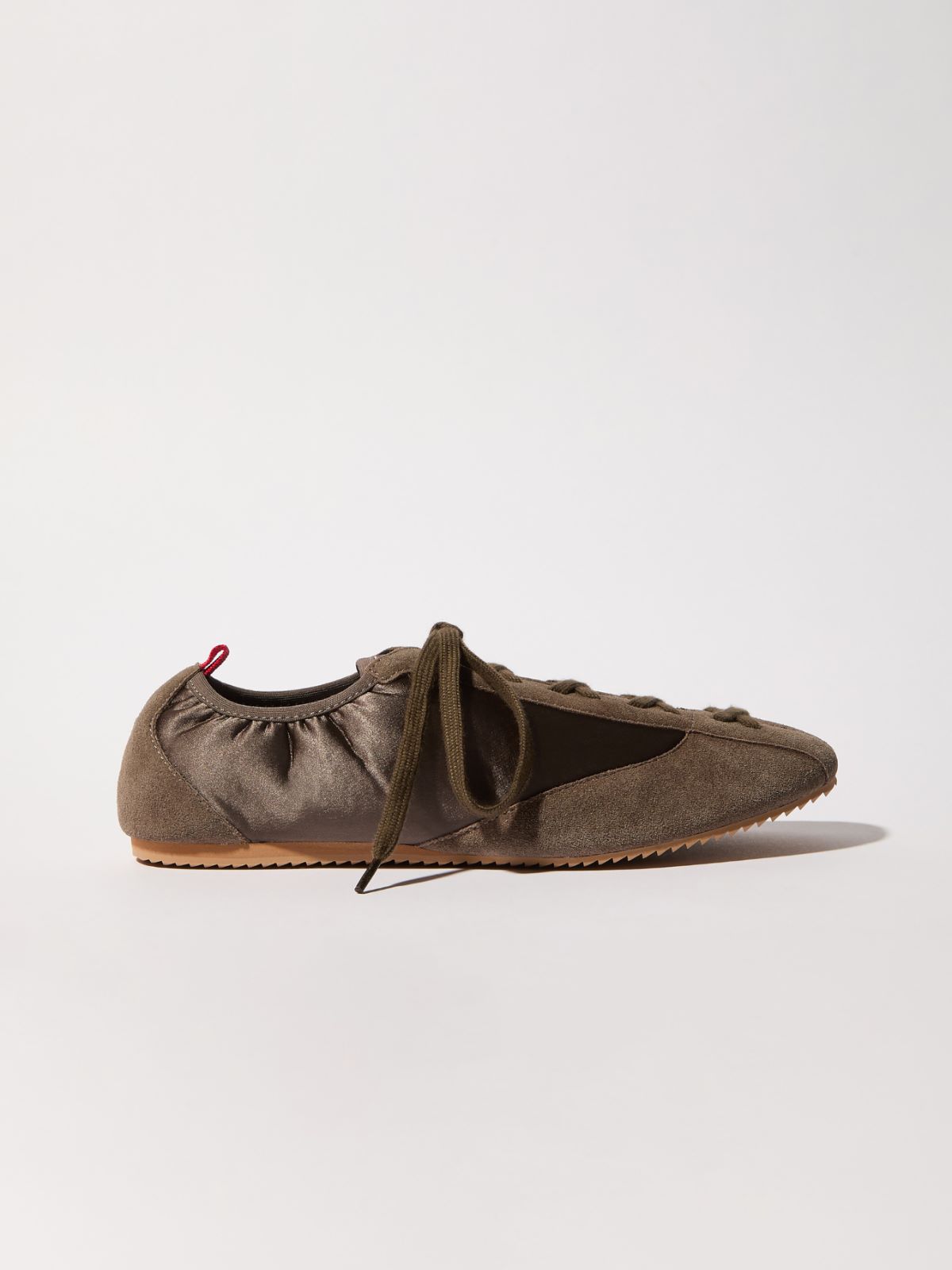 Sneaker aus Satin und Wildleder - GRAU - MAX&Co. - 6