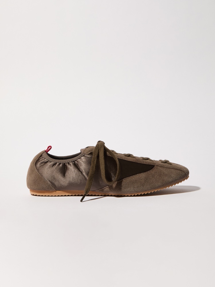 Sneaker aus Satin und Wildleder - GRAU - MAX&Co. - 6