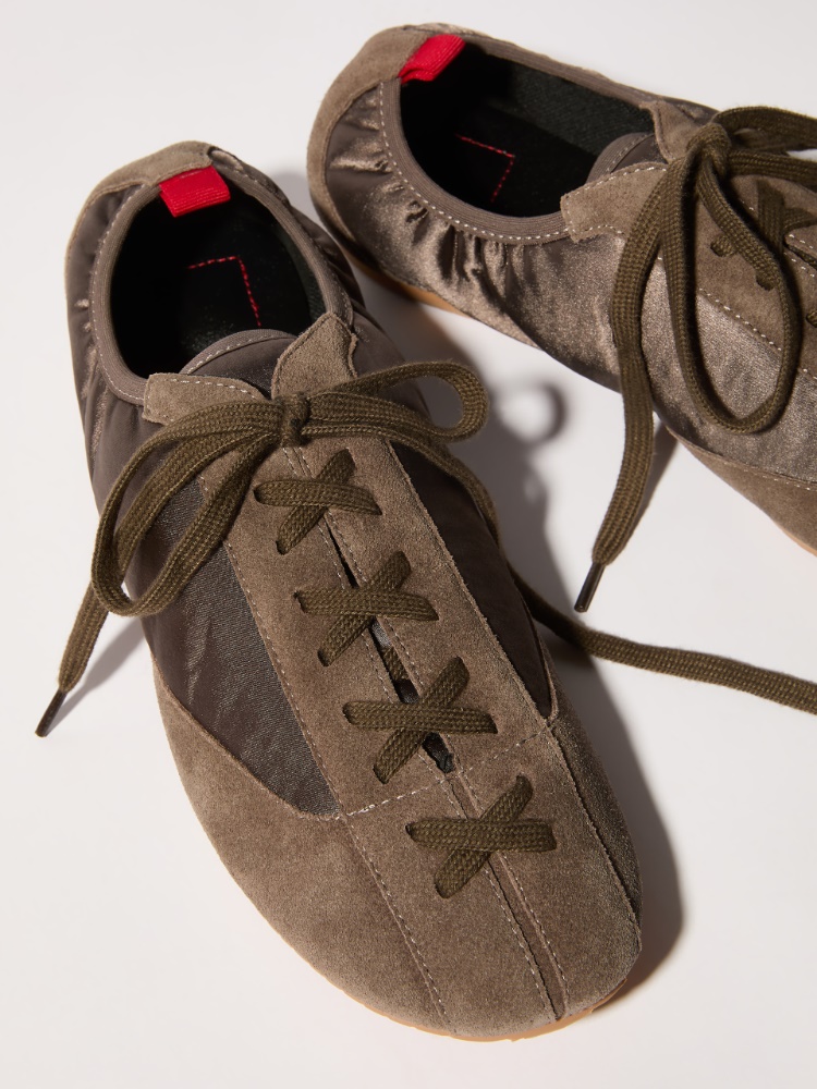 Satin and suede sneakers - MAX&Co. - 3