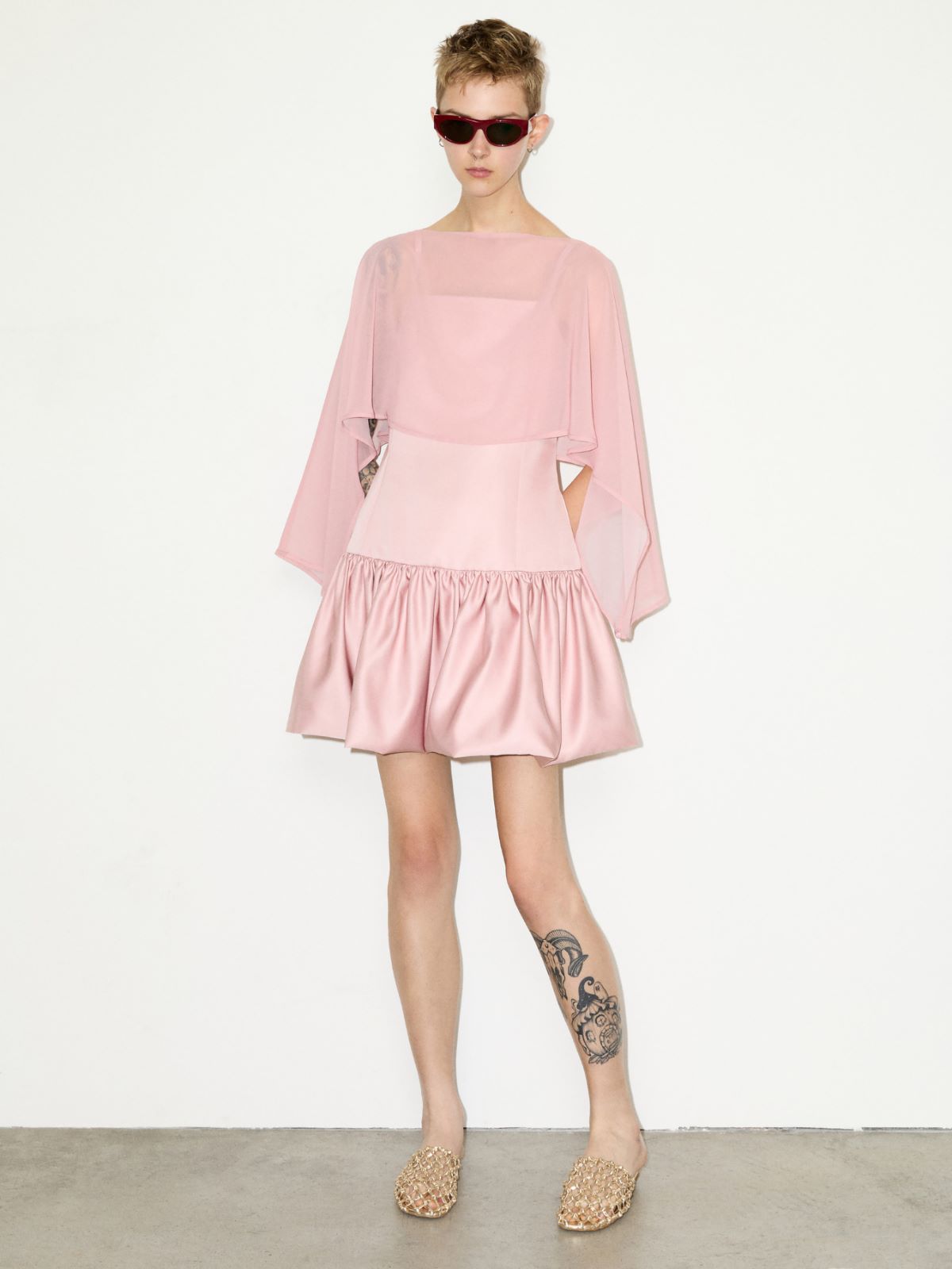 Chiffon shrug - PINK - MAX&Co. - 4