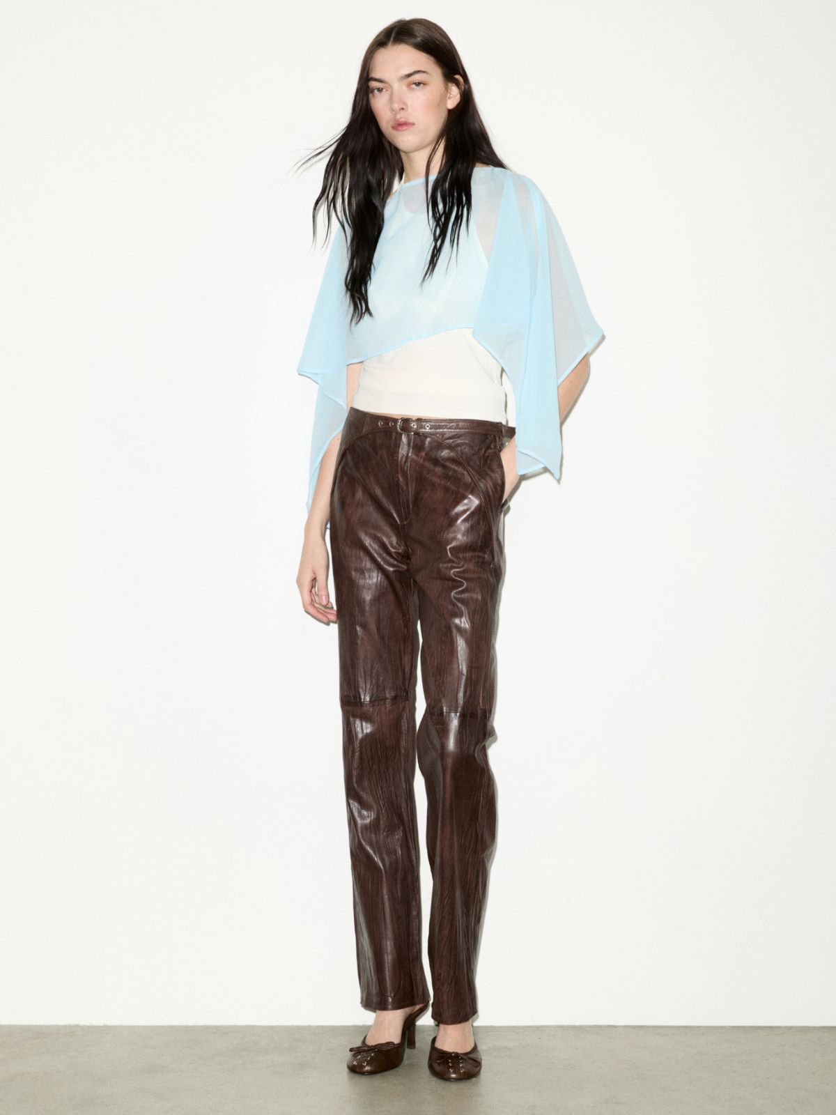 Chiffon shrug - LIGHT BLUE - MAX&Co. - 3