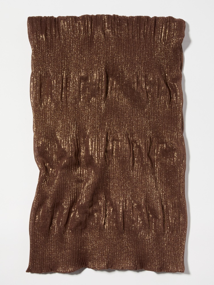 Laminated pleated gauze stole - MAX&Co. - 2