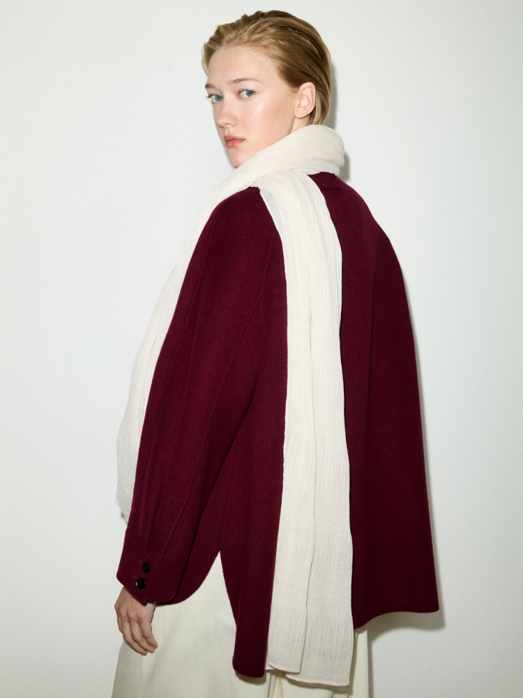 Laminated pleated gauze stole - MAX&Co.