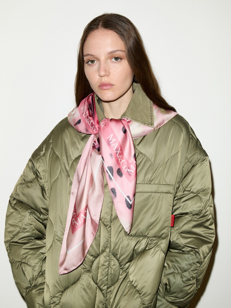 Silk-twill scarf - MAX&Co.