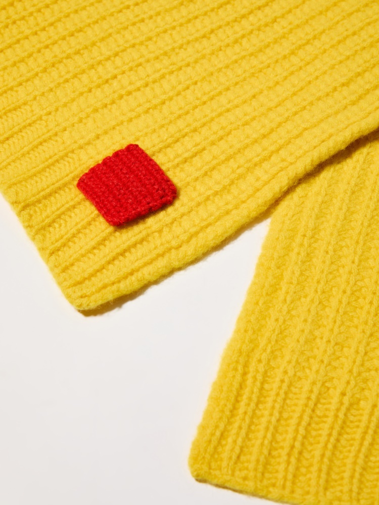 Pure wool scarf - YELLOW - MAX&Co. - 3
