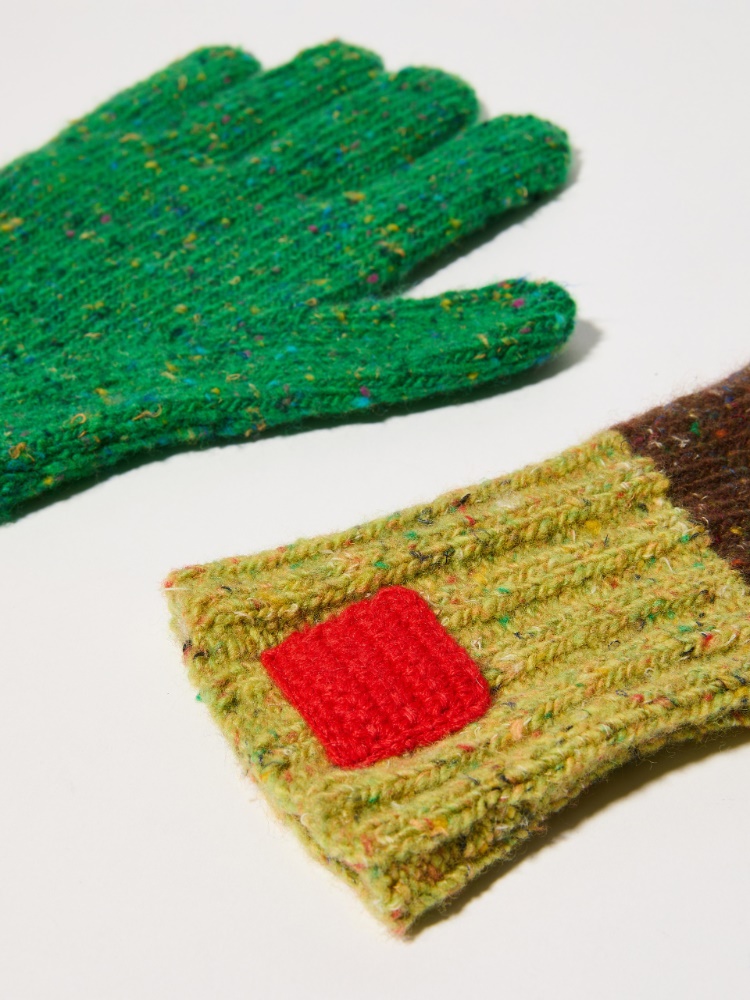 Colour-blocked wool gloves - MAX&Co. - 2