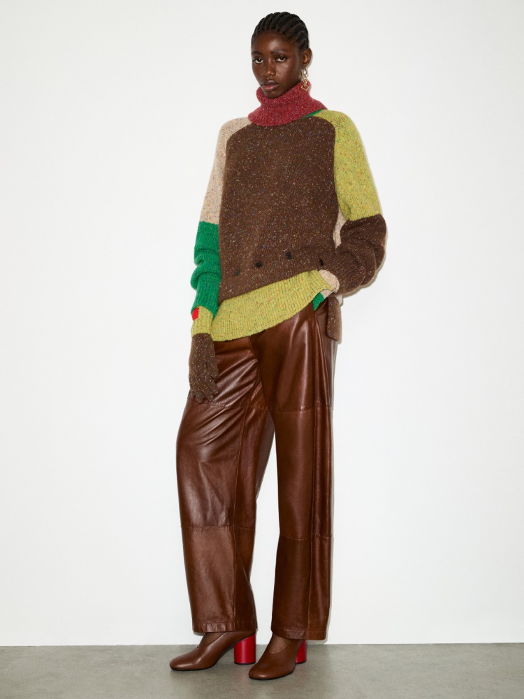Colour-blocked wool gloves - MAX&Co. - 4