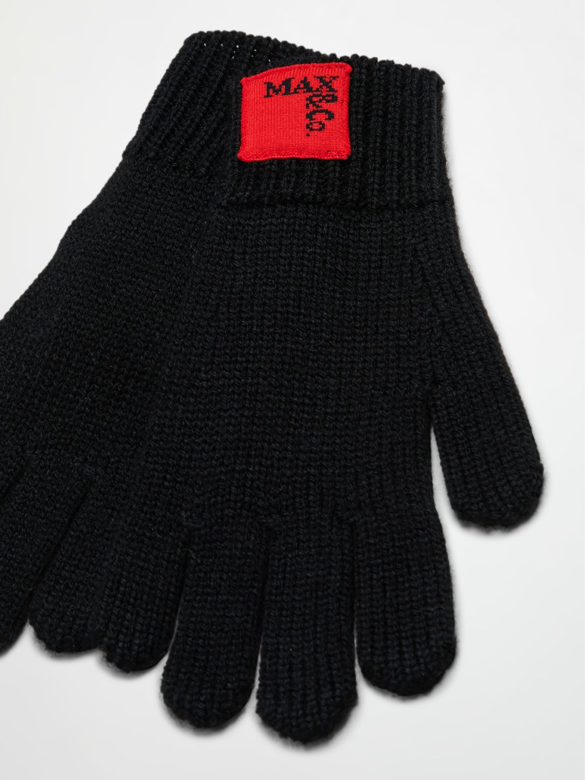 Gants en laine mélangée avec patch KID - NOIR - MAX&Co. - 2
