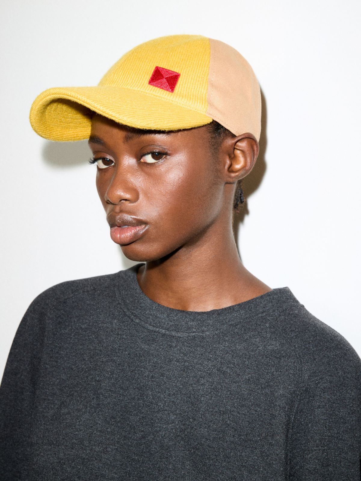 Canvas and knit baseball cap - YELLOW - MAX&Co. - 4