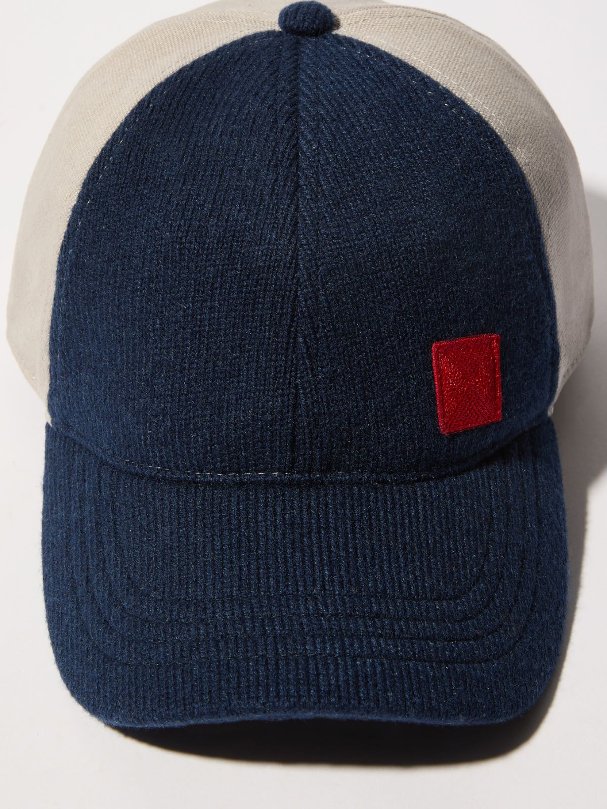 Canvas and knit baseball cap - MIDNIGHTBLUE - MAX&Co. - 2