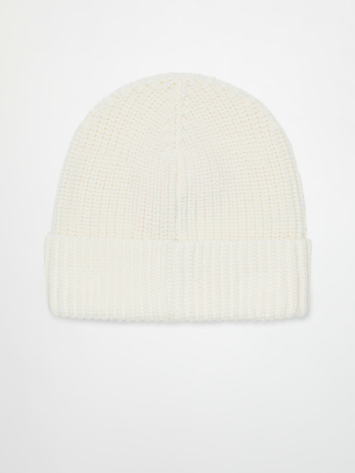 Bonnet en laine mélangée avec écusson KID - CREME - MAX&Co. - 2
