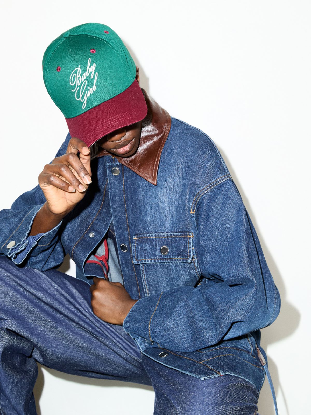 Embroidered baseball cap - GREEN - MAX&Co.