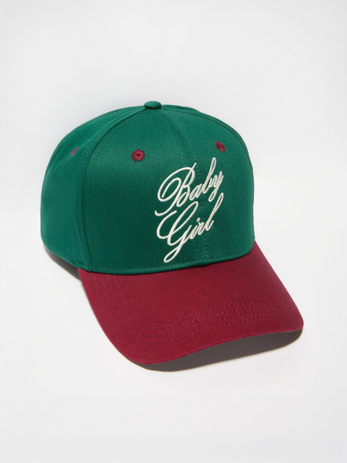 Embroidered baseball cap - GREEN - MAX&Co.