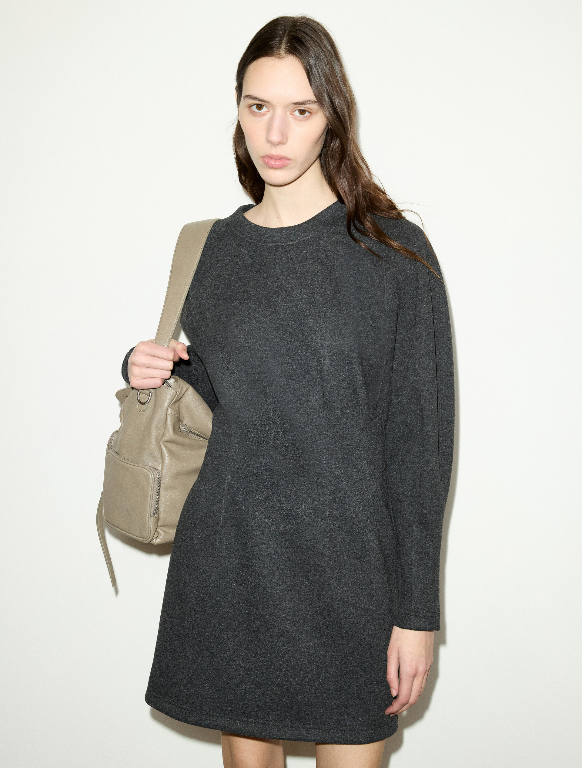 Flannel-jersey mini dress - MAX&Co.