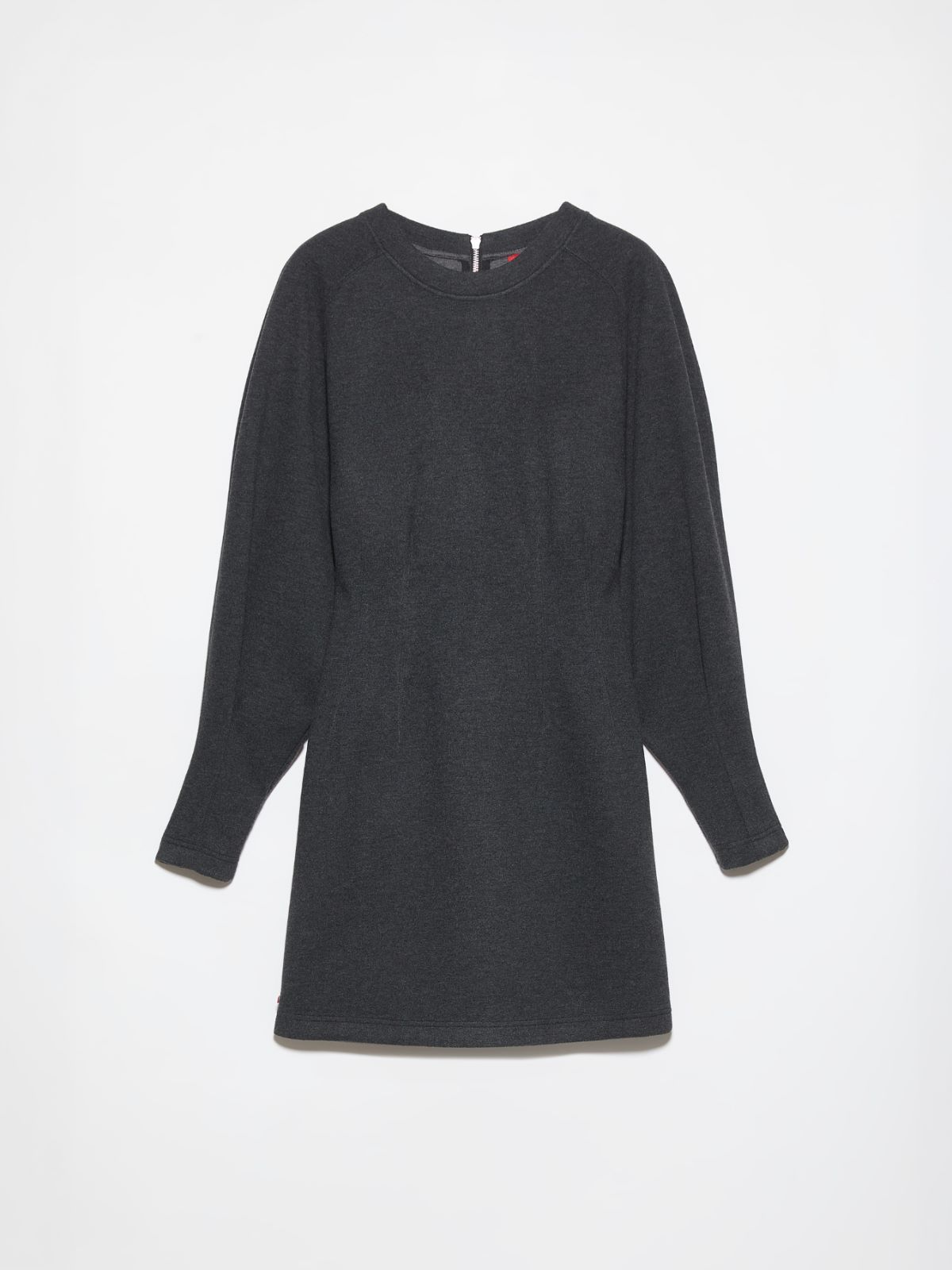 Flannel-jersey mini dress - BLACK - MAX&Co. - 5