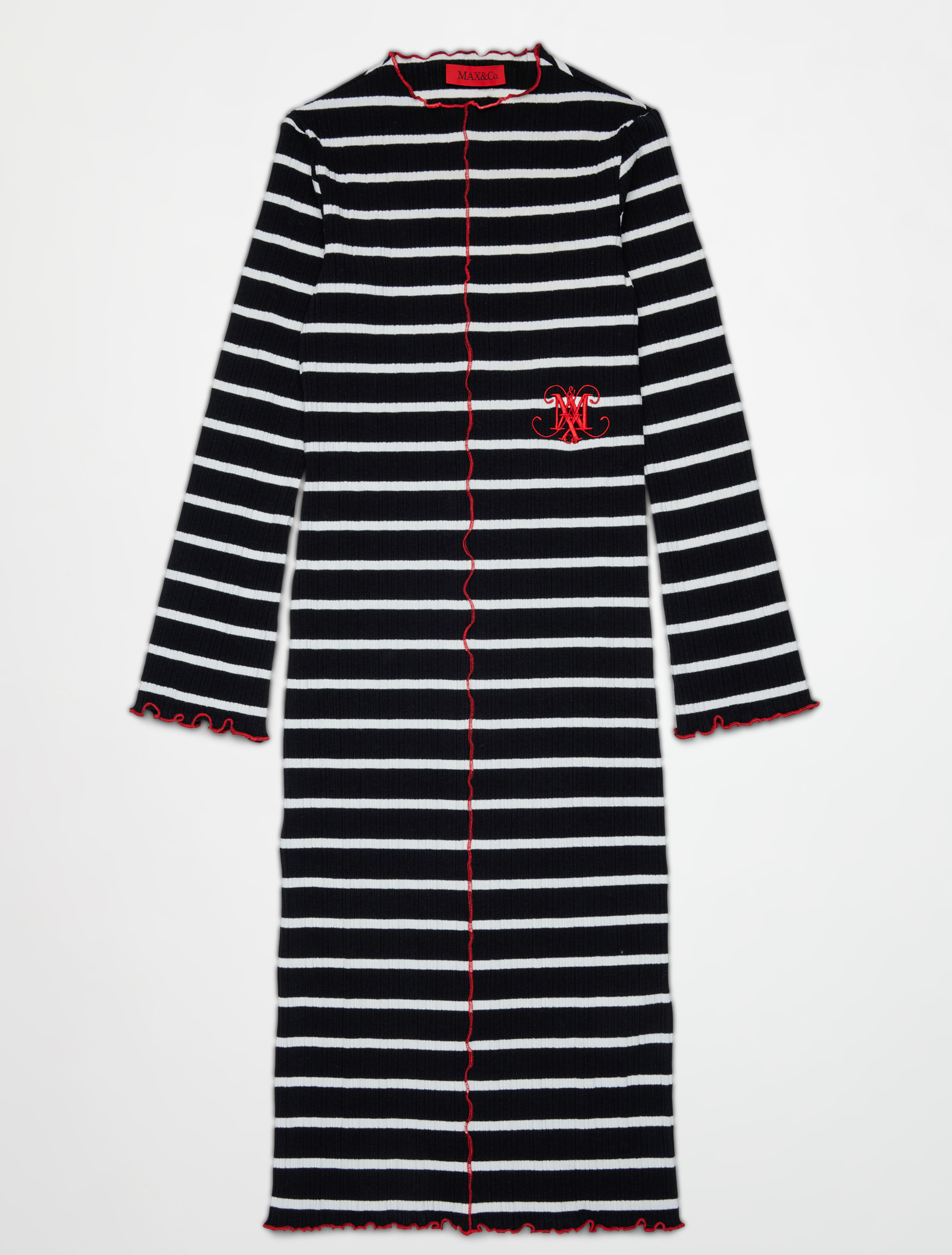 Robe à rayures avec logo KID - MAX&Co.