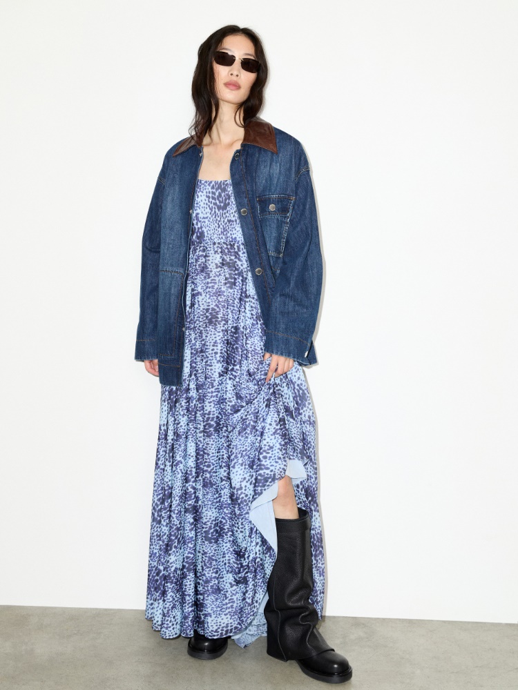 Spotted jersey maxi dress - MAX&Co. - 5