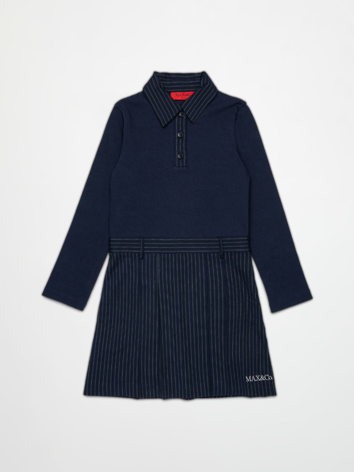 Robe polo avec logo KID - BLEU - MAX&Co.