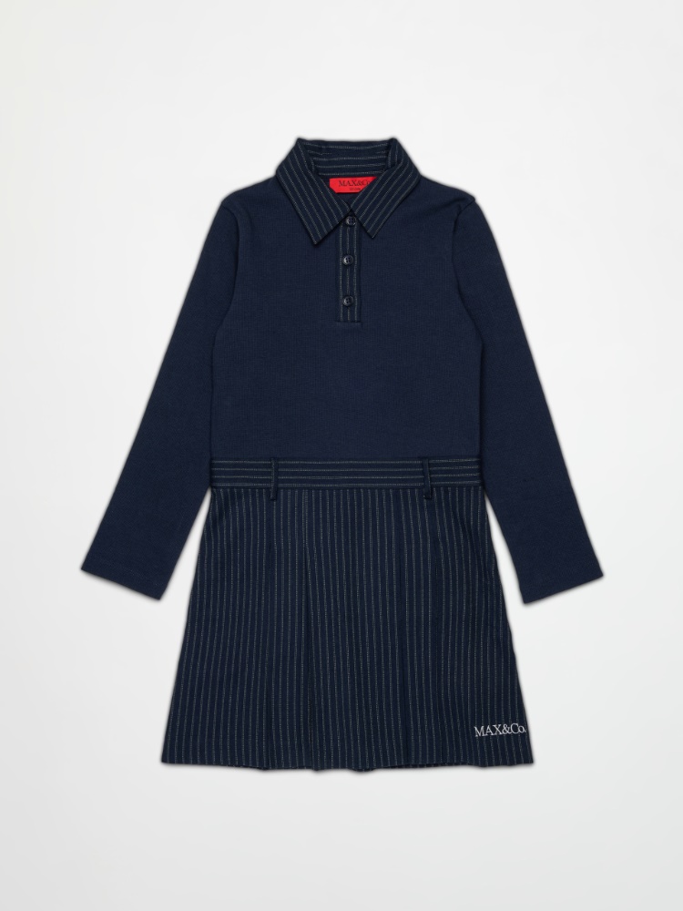 Robe polo avec logo KID - BLEU - MAX&Co.