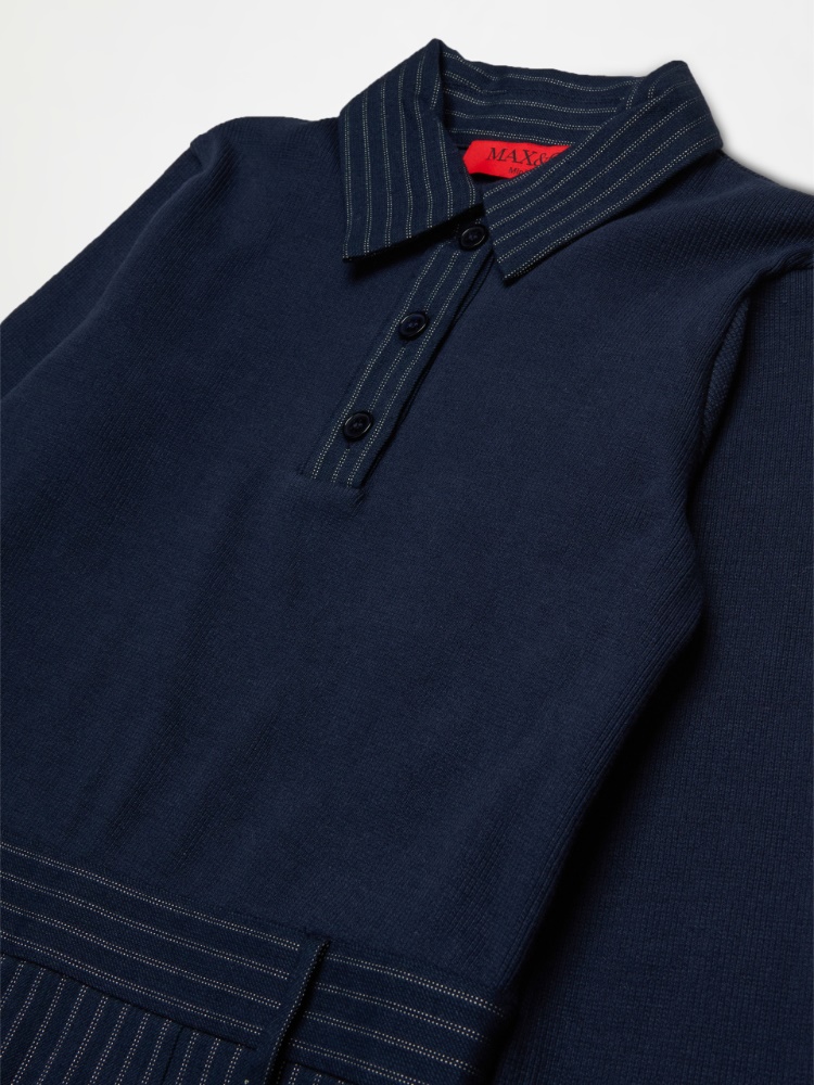 Robe polo avec logo KID - BLEU - MAX&Co. - 3