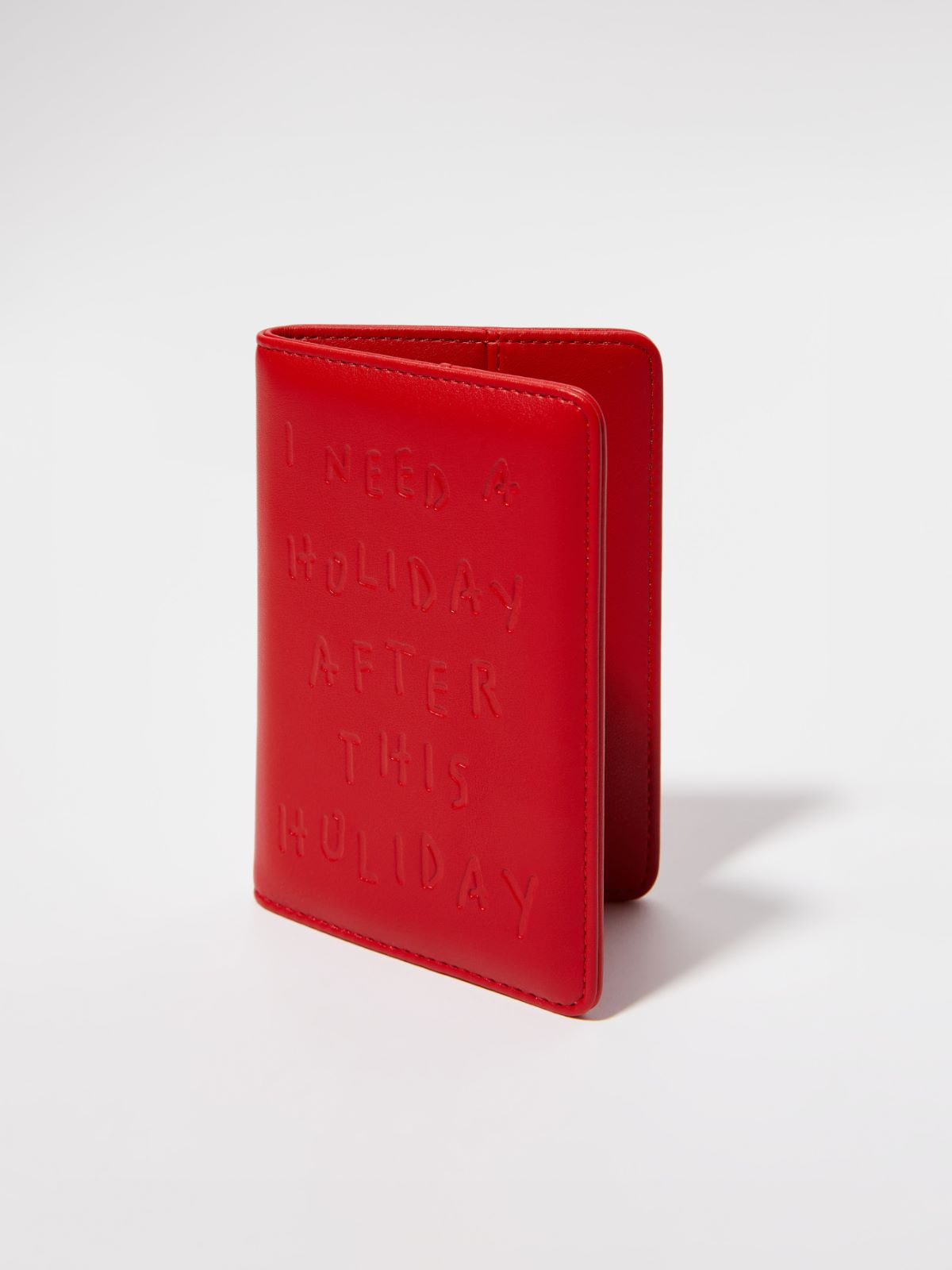 Porte-passeport P. Terzini &Co.llaboration - ROUGE - MAX&Co.