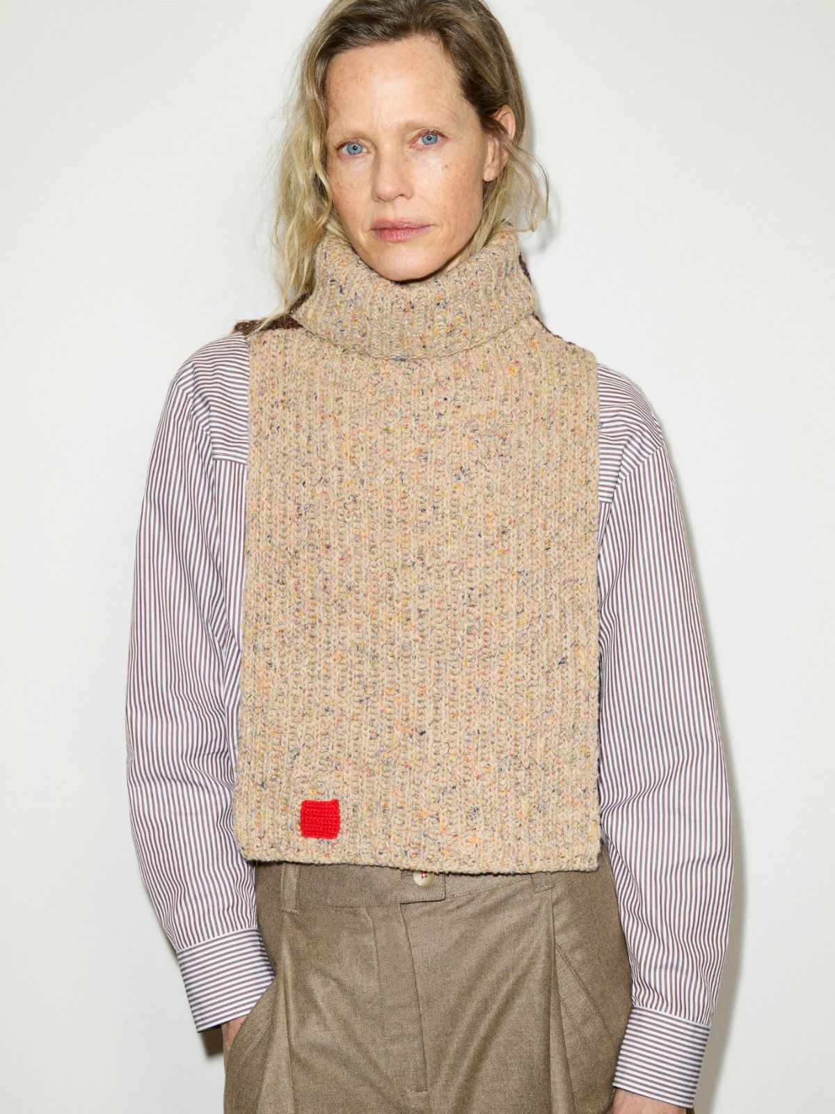 Wool-tweed collar - BEIGE - MAX&Co. - 4